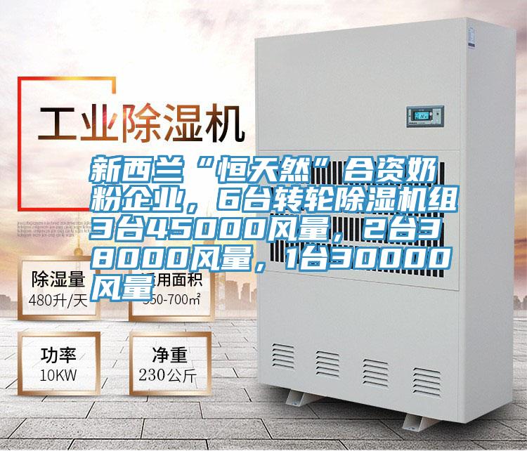 新西蘭“恒天然”合資奶粉企業(yè)，6臺轉(zhuǎn)輪除濕機(jī)組3臺45000風(fēng)量，2臺38000風(fēng)量，1臺30000風(fēng)量
