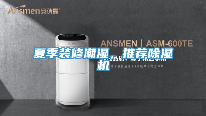 夏季裝修潮濕，推薦除濕機