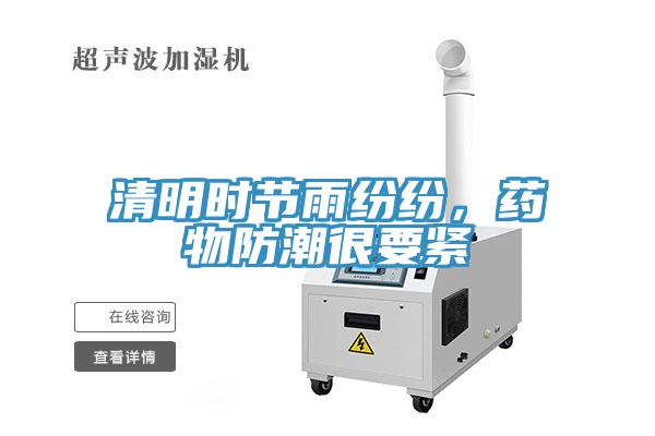清明時節雨紛紛，藥物防潮很要緊