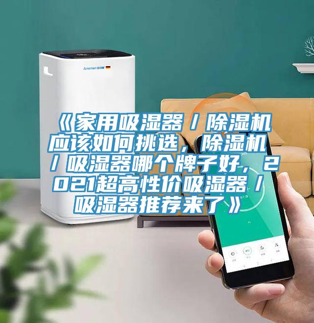 《家用吸濕器/除濕機應該如何挑選,除濕機/吸濕器哪個牌子好,2021超高性價吸濕器/吸濕器推薦來了》