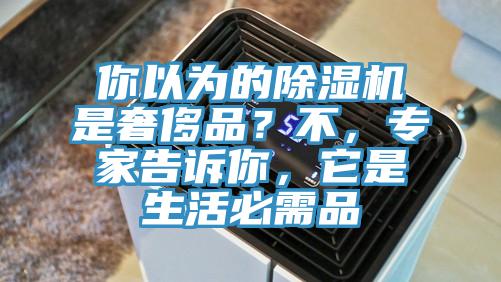 你以為的除濕機是奢侈品？不，專家告訴你，它是生活必需品