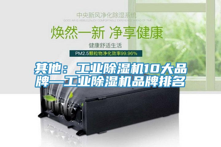 其他:工業除濕機10大品牌—工業除濕機品牌排名