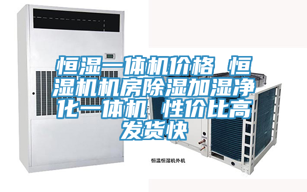 恒濕一體機價格 恒濕機機房除濕加濕凈化一體機 性價比高發貨快