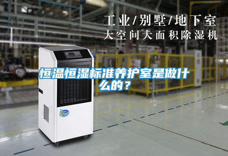 恒溫恒濕標準養(yǎng)護室是做什么的？