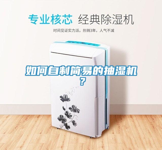 如何自制簡易的抽濕機？