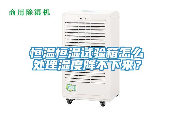 恒溫恒濕試驗箱怎么處理濕度降不下來?