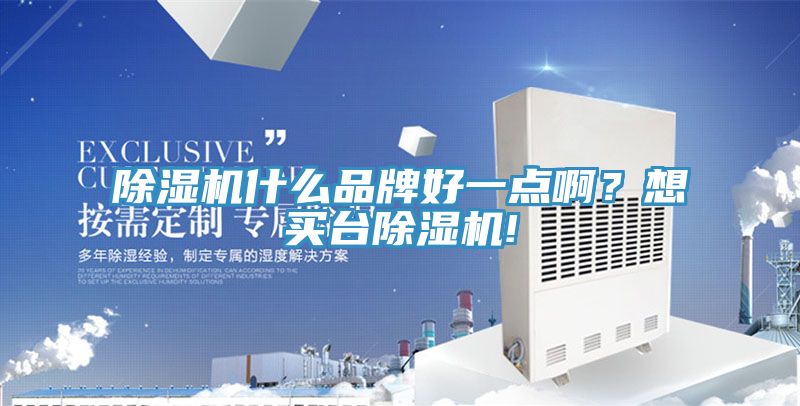 除濕機什么品牌好一點啊？想買臺除濕機!