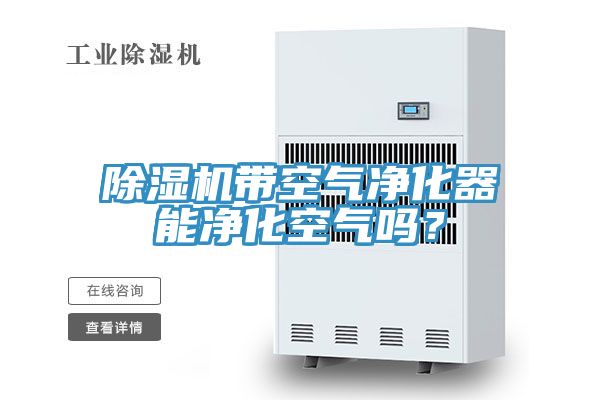 除濕機(jī)帶空氣凈化器能凈化空氣嗎？