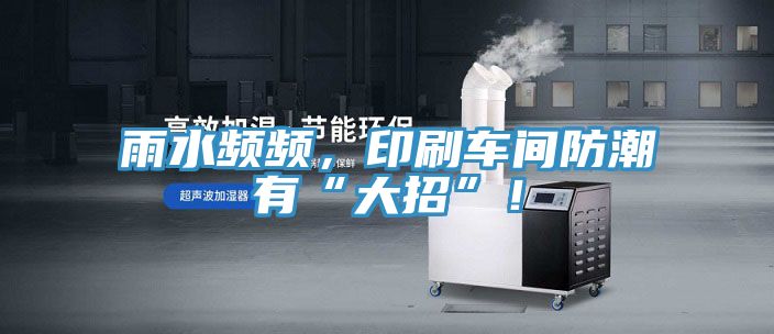 雨水頻頻，印刷車間防潮有“大招”！